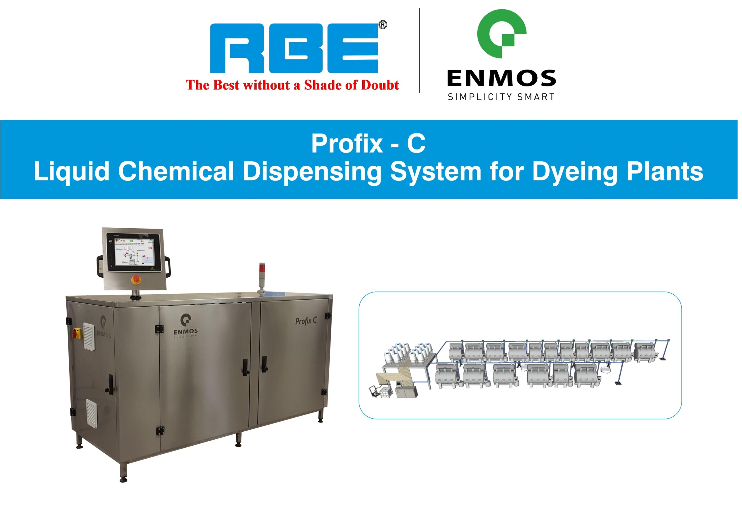 Profix C – Liquid Chemical Dispensing System for Dyeing Plants